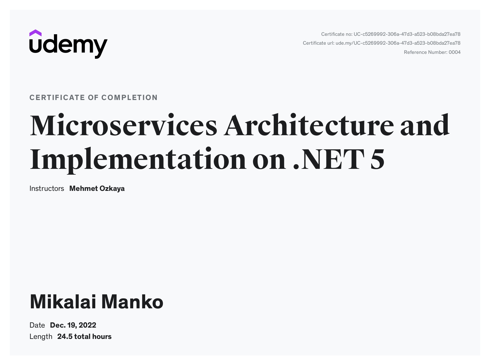 Microservices-Certificate